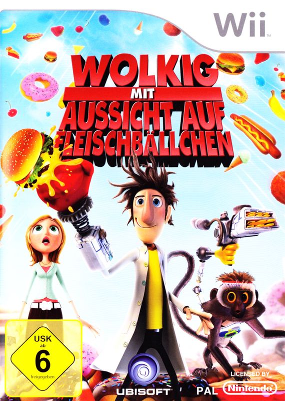 Cloudy with a Chance of Meatballs box art for Wii